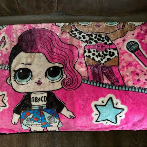 LOL Fleece Very Soft Blanket Throw 3 characters Excited Yet - Picture 5 of 6